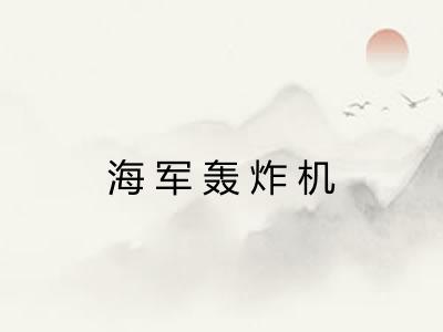 海军轰炸机