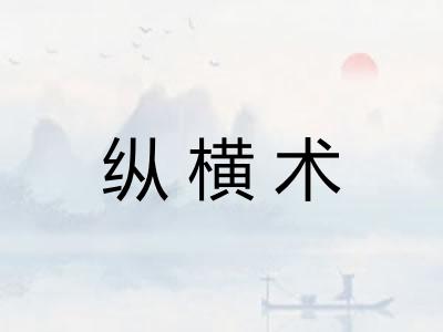 纵横术