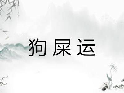狗屎运