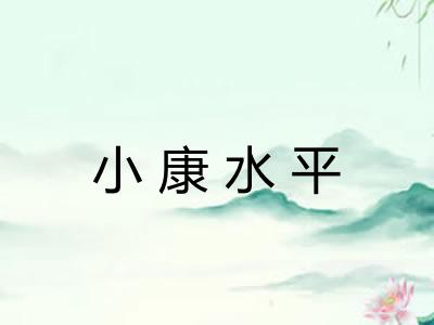 小康水平