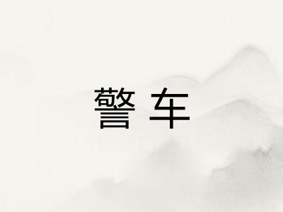 警车