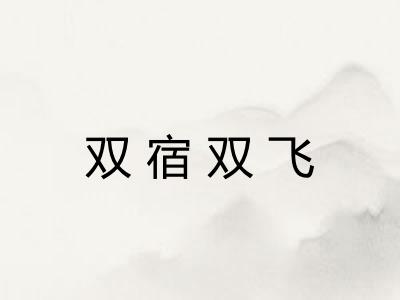 双宿双飞