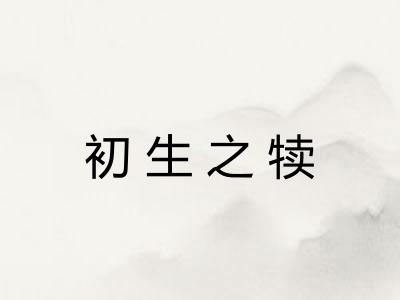 初生之犊