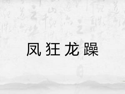 凤狂龙躁