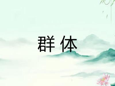 群体
