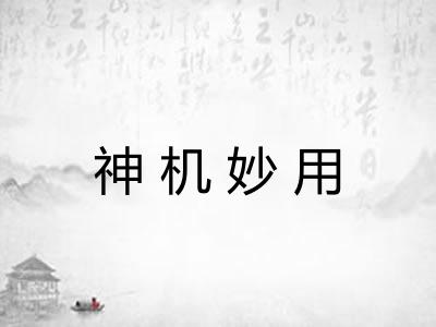 神机妙用