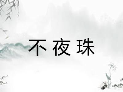 不夜珠