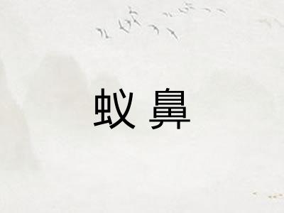 蚁鼻