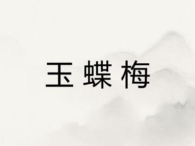 玉蝶梅