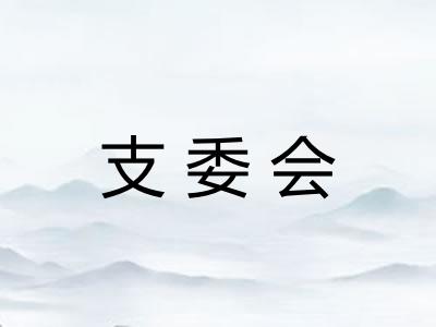 支委会