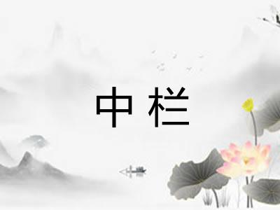 中栏