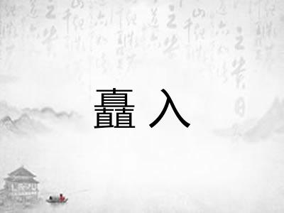 矗入