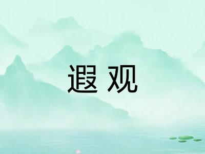 遐观