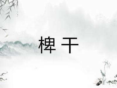椑干
