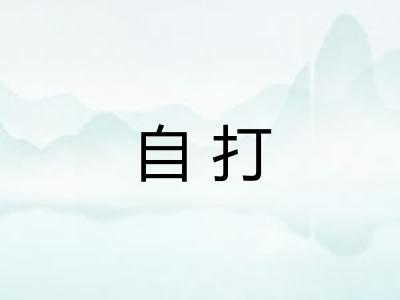 自打