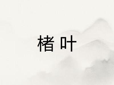 楮叶