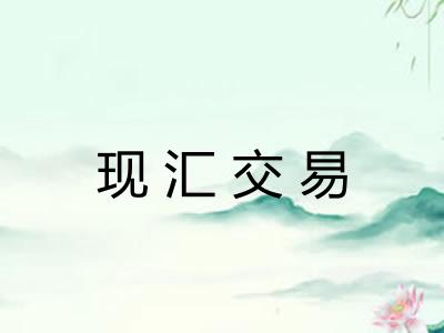 现汇交易
