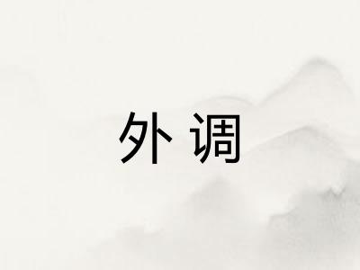 外调