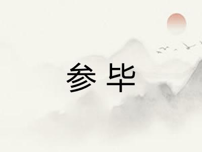参毕