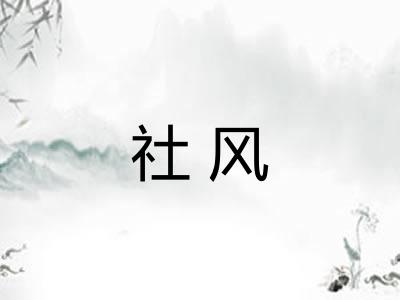 社风