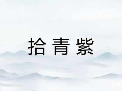 拾青紫