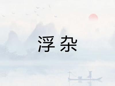 浮杂