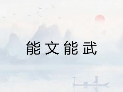 能文能武