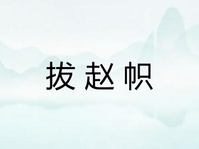 拔赵帜