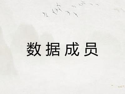 数据成员