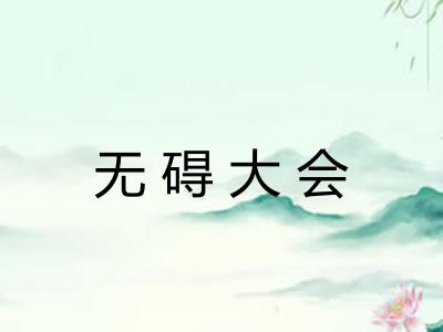 无碍大会
