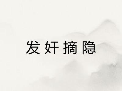 发奸摘隐