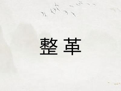 整革