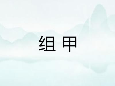 组甲