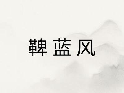 鞞蓝风