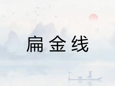 扁金线