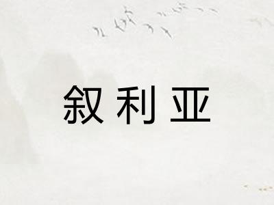 叙利亚