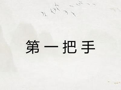 第一把手
