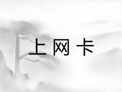 上网卡