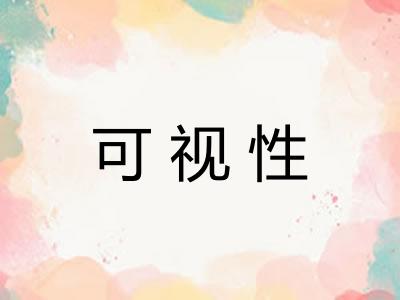 可视性