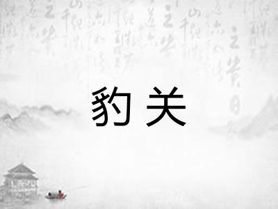 豹关