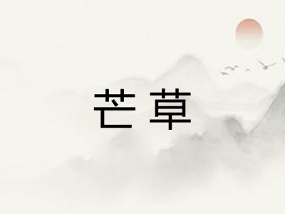 芒草