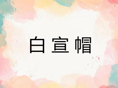 白宣帽