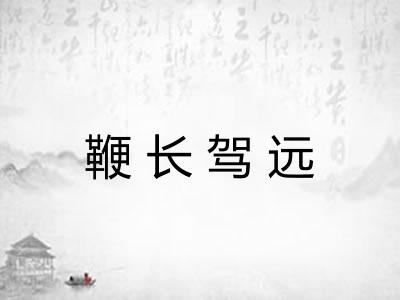 鞭长驾远