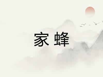 家蜂
