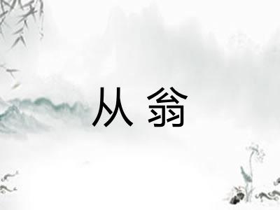 从翁
