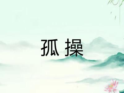 孤操