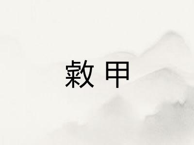 敹甲