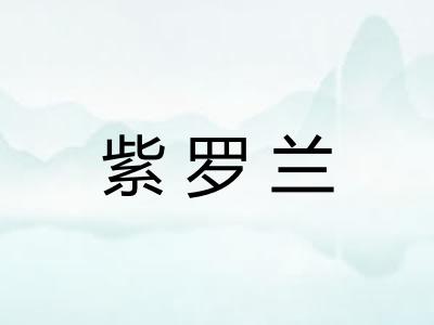 紫罗兰