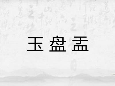 玉盘盂