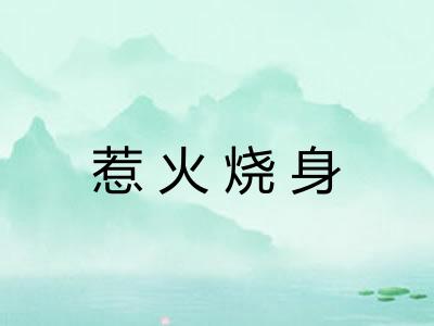 惹火烧身
